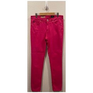 ADRIANO GOLDSHMIED The Prima Mid-Rise Cigarrette Pink Pants